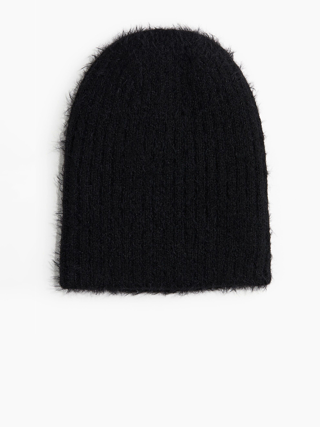 

H&M Women Fluffy-Knit Beanie, Black
