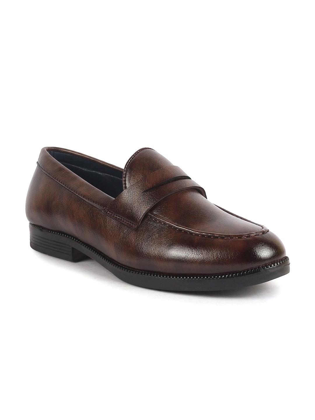 

FAUSTO Men Formal Moccasins Slip On Shoes, Brown
