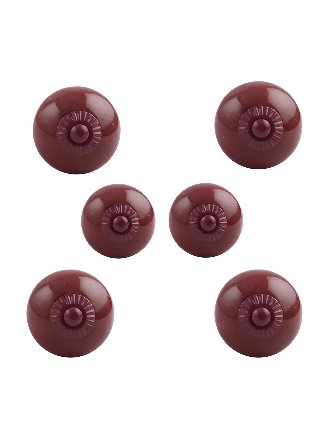 

Indianshelf Maroon 6 Pieces Textured Ceramic Knobs