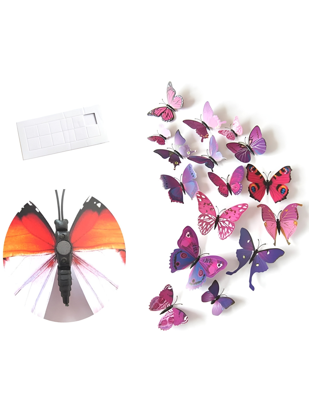 

Asian royal Pink & Purple Printed Water Proof Wall Sticker