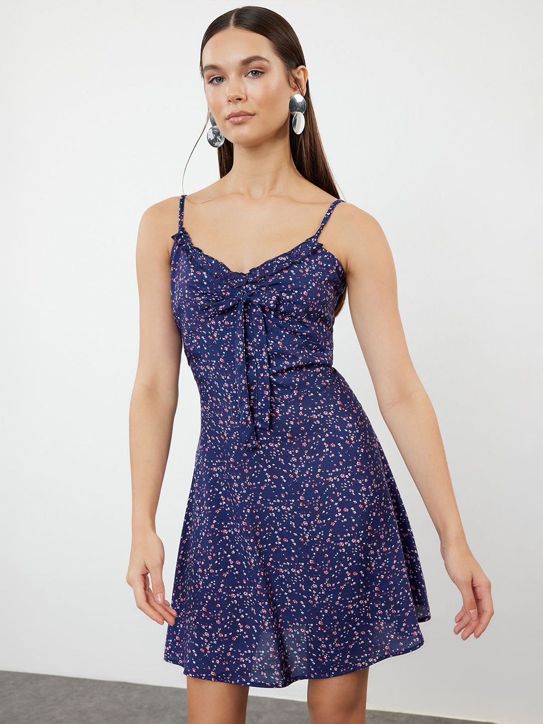 

Trendyol Polka Dot Print Fit & Flare Dress, Na