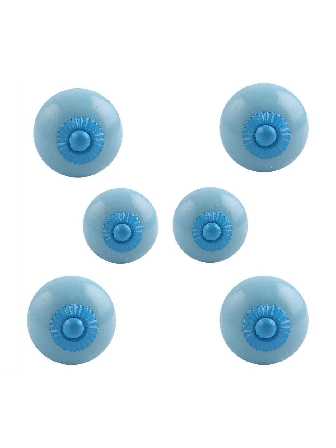 

Indianshelf 6-Pcs Blue Ceramic Knobs