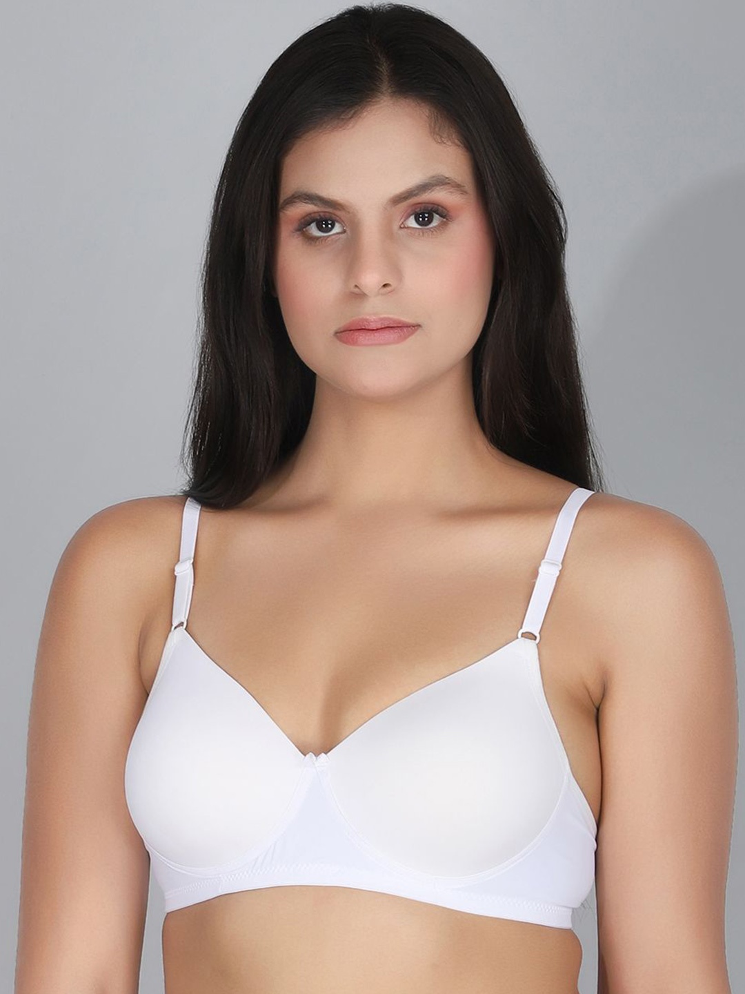 

StyFun Full Coverage Lightly Padded T-shirt Bra, White