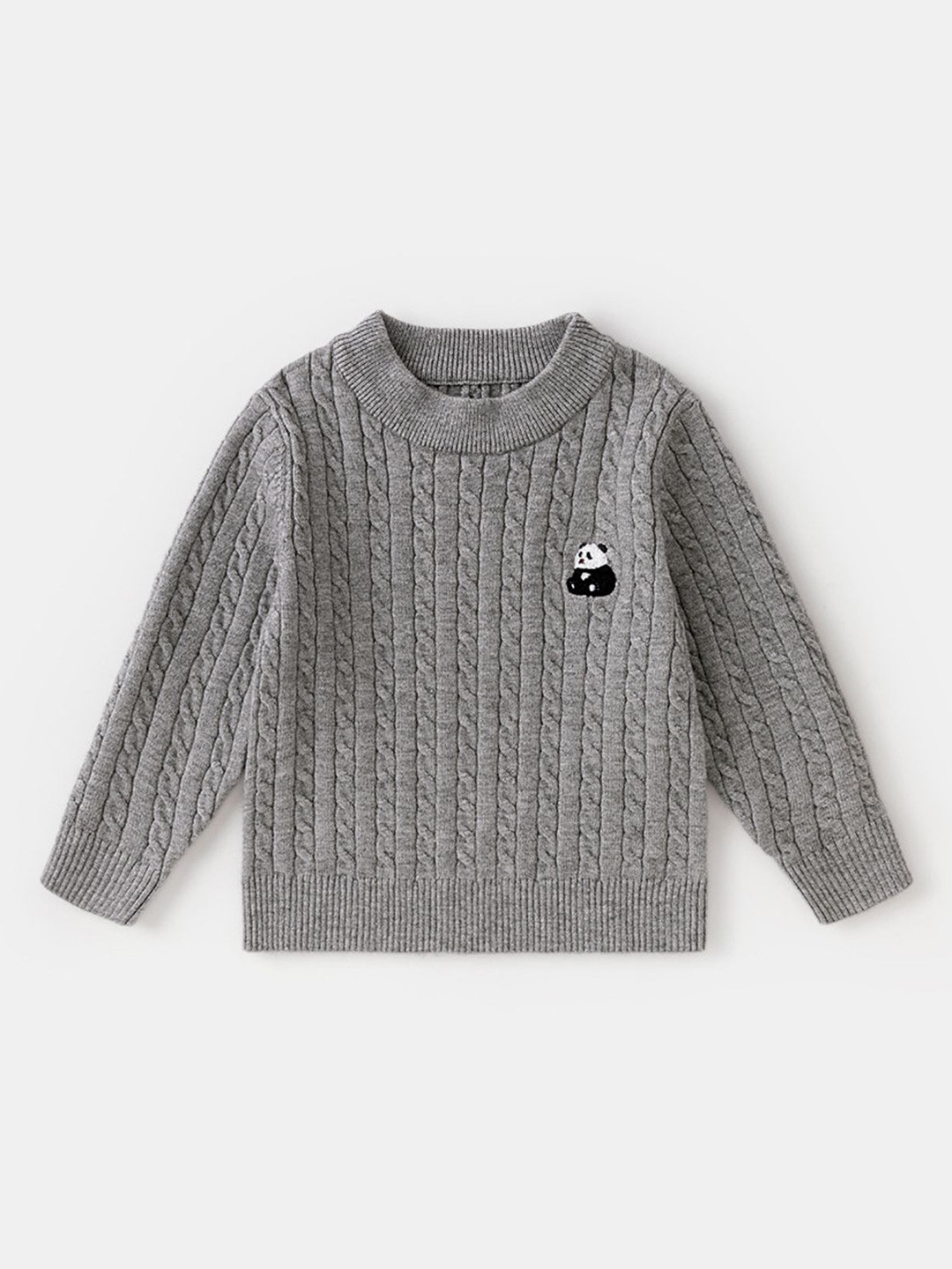 

LULU & SKY Boys Cable Knit Pullover Sweaters, Grey