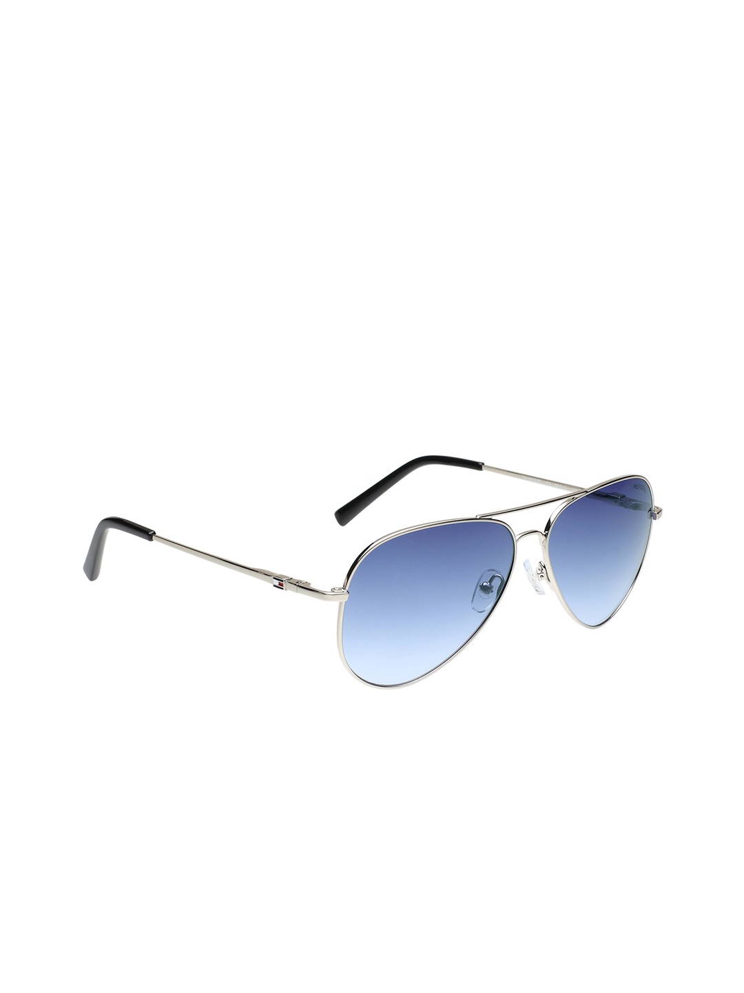 

Tommy Hilfiger Men Aviator Sunglasses with UV Protected Lens TH MIGUEL C3 58 S, Blue