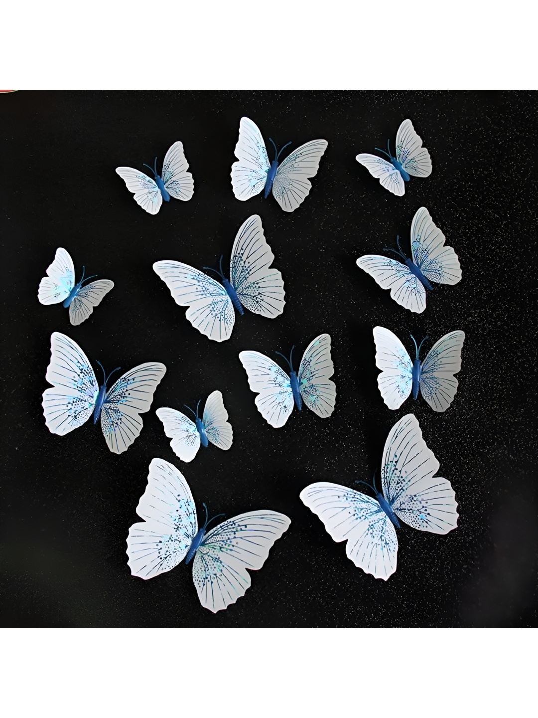 

Asian Royal White And Blue 12 Pcs 3D Butterfly Wall Stickers