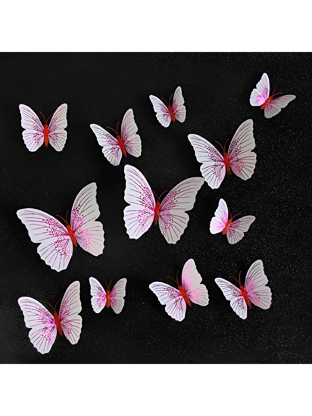

Asian royal White & Pink Printed Water Proof Wall Sticker