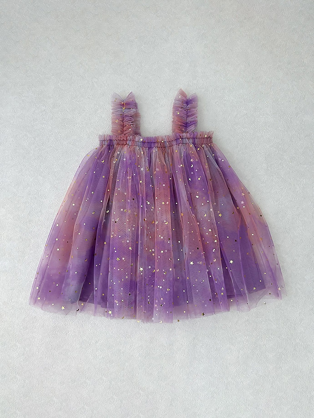 

LULU & SKY Girls Embellished A-Line Dress, Purple