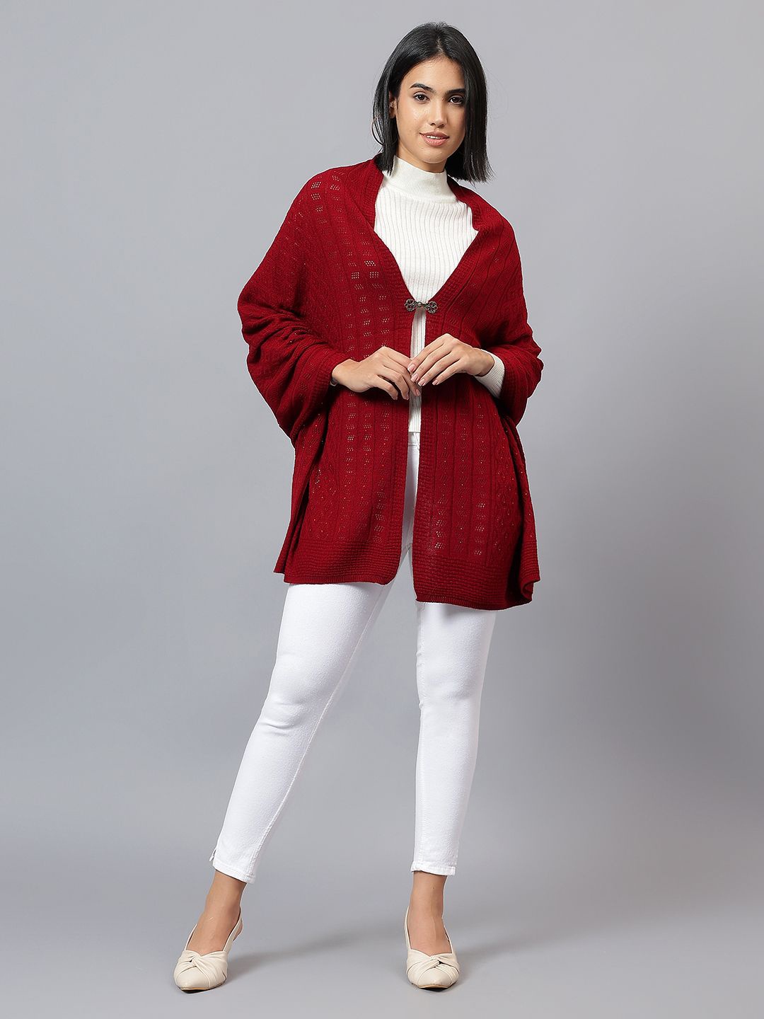 

Cantabil Women Stole, Red