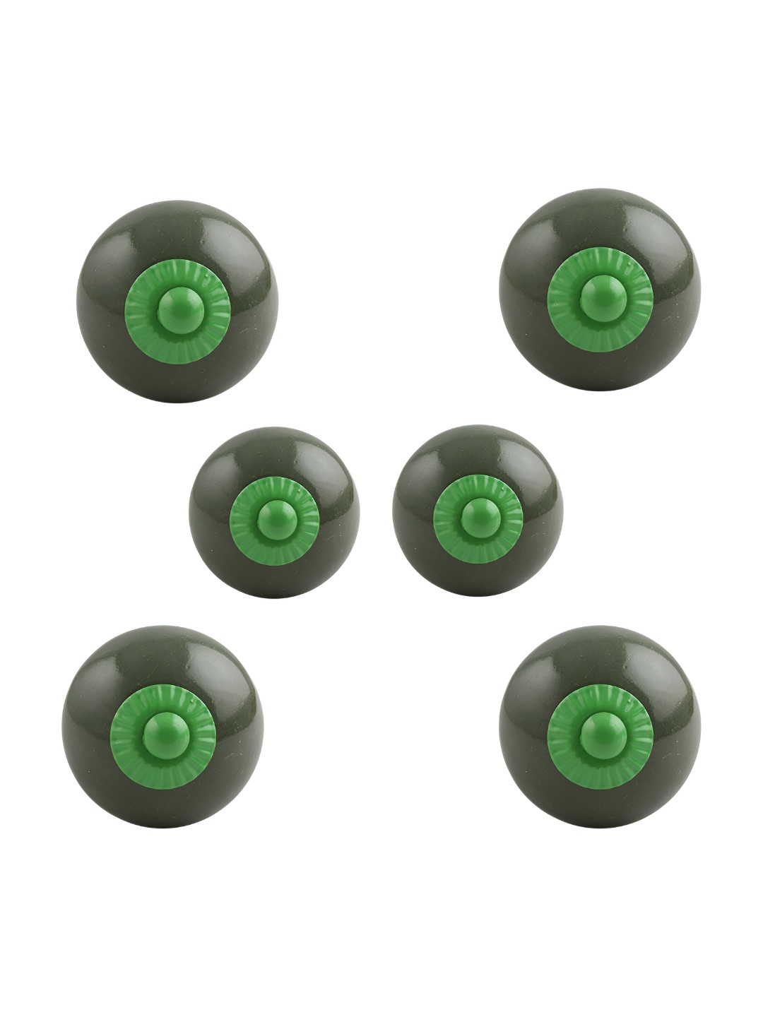 

Indianshelf 6-Pcs Green Ceramic Round Knobs