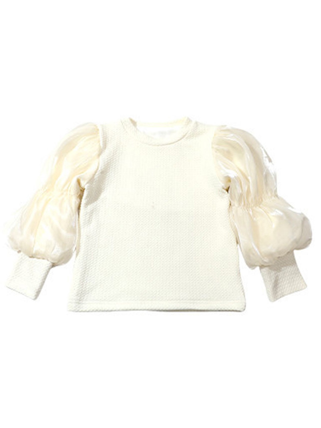 

LULU & SKY Puff Sleeve Top, Beige