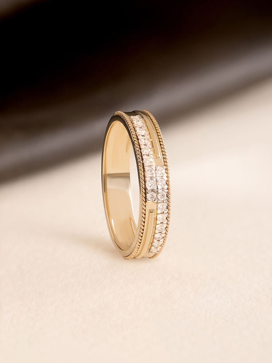 

Mia by Tanishq 14KT Finger Ring Diamond weight: 0.178 Ct, Gold