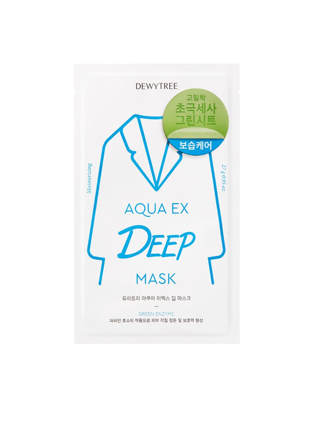 

Dewytree Aqua Ex Deep Korean Sheet Mask - 1 Piece, White