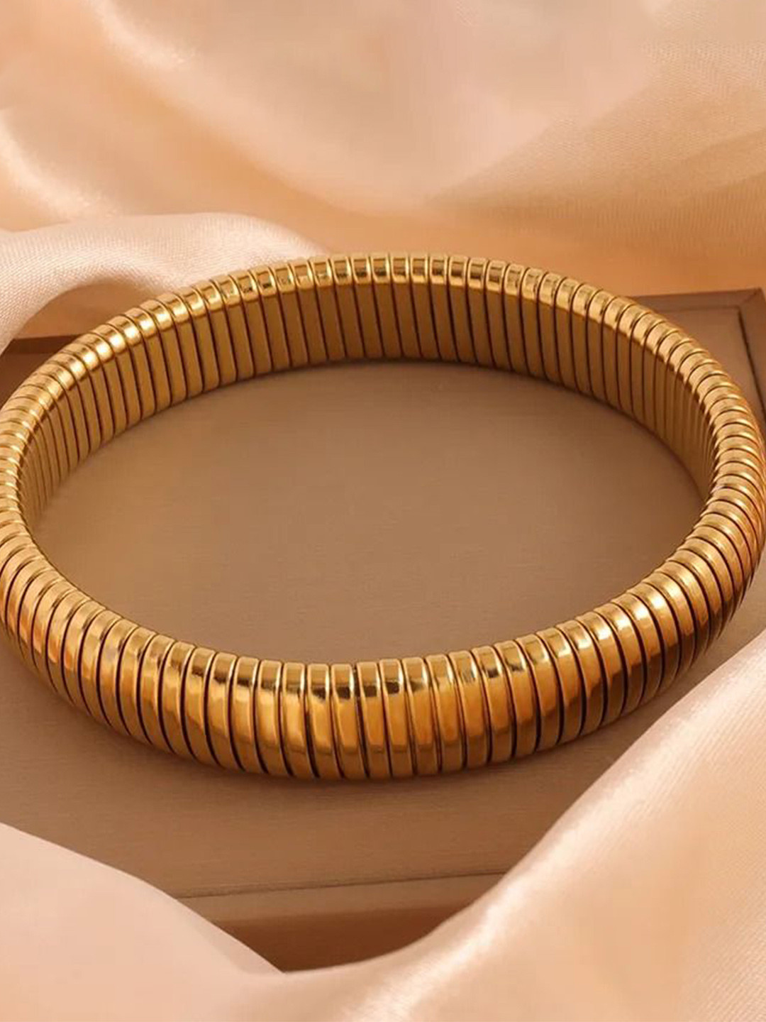 

DIVASTRI Gold-Plated Stainless Steel Antique Bracelet