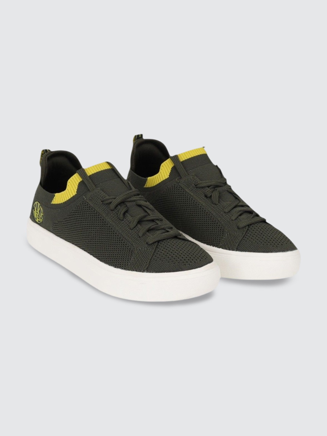 

SPYKAR Men Woven Design Sneakers, Olive