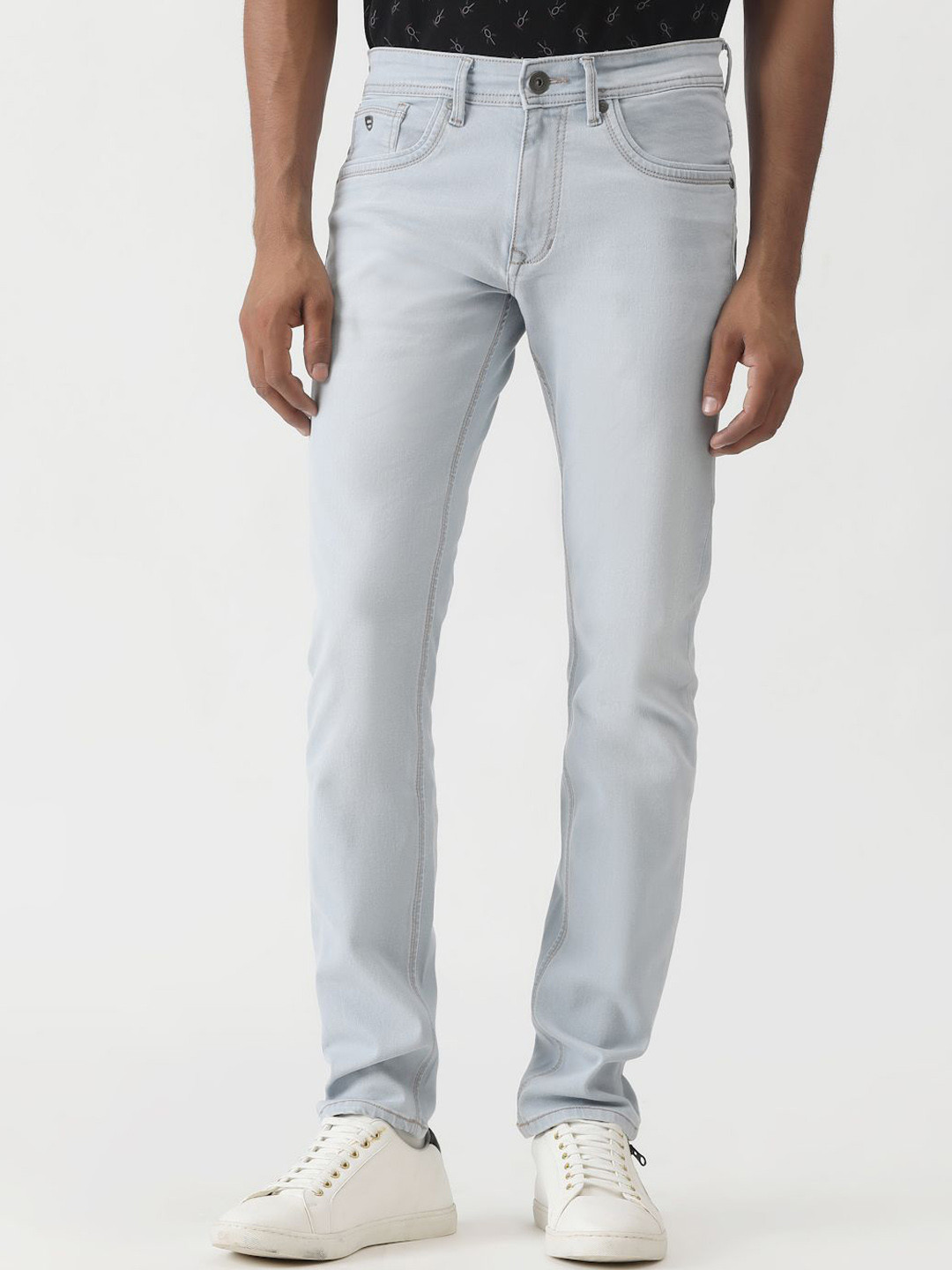 

Greenfibre Men Slim Fit Heavy Fade Jeans, Blue