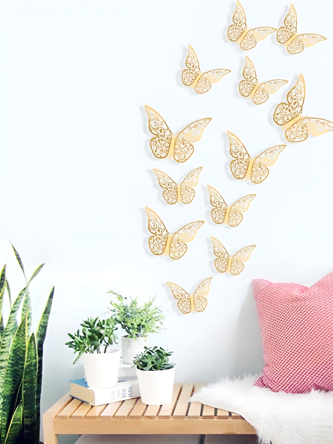 

Asian royal Yellow Printed Waterproof Wall Decals and stickers