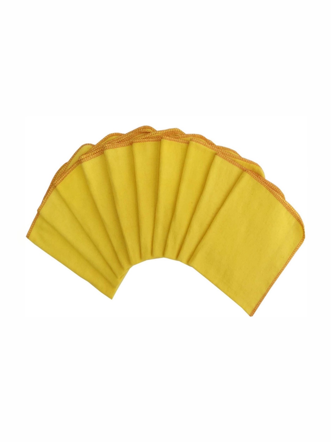 

Lushomes 10-Pcs Yellow Rectangular Kitchen Towels