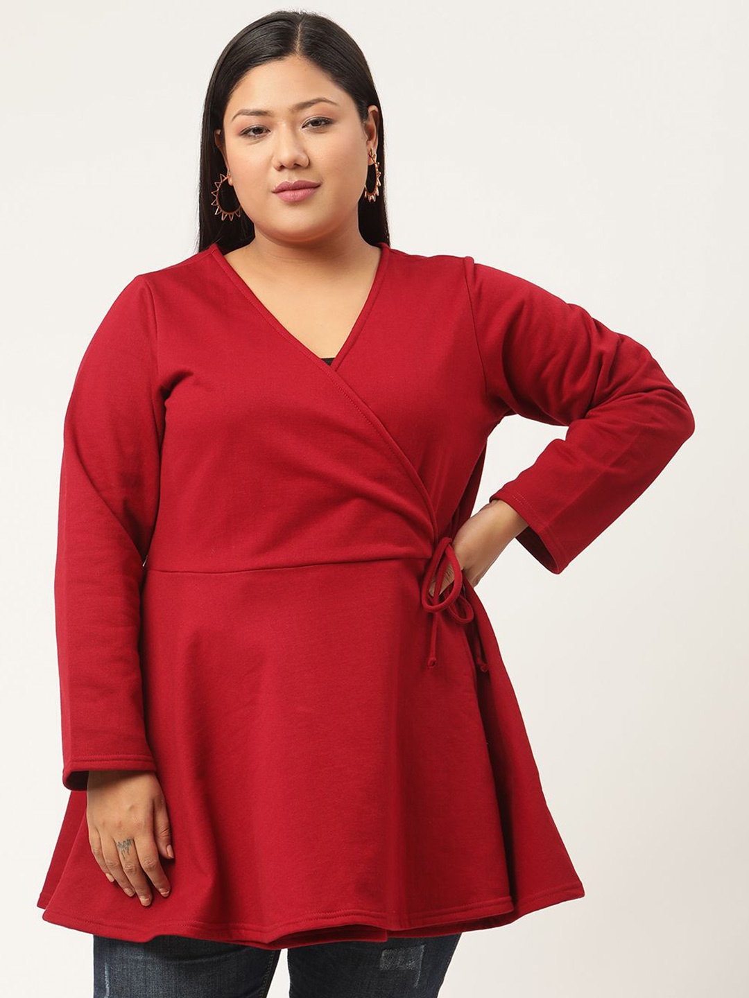 

theRebelinme Cotton Top, Maroon