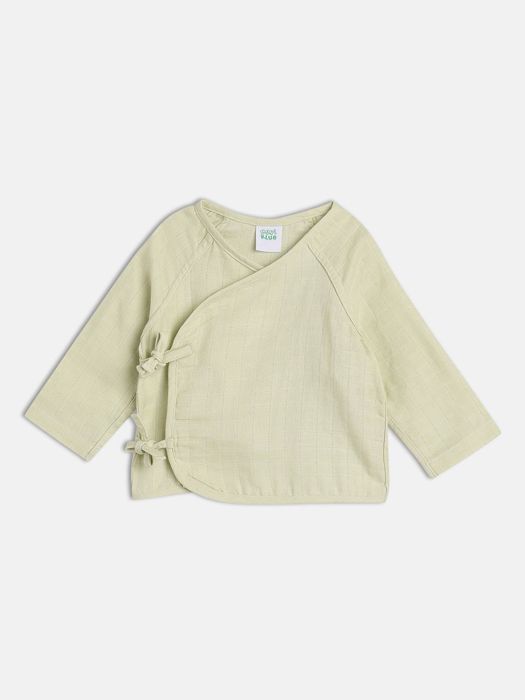 

MINI KLUB Kids Checked Cotton Jhabla, Green