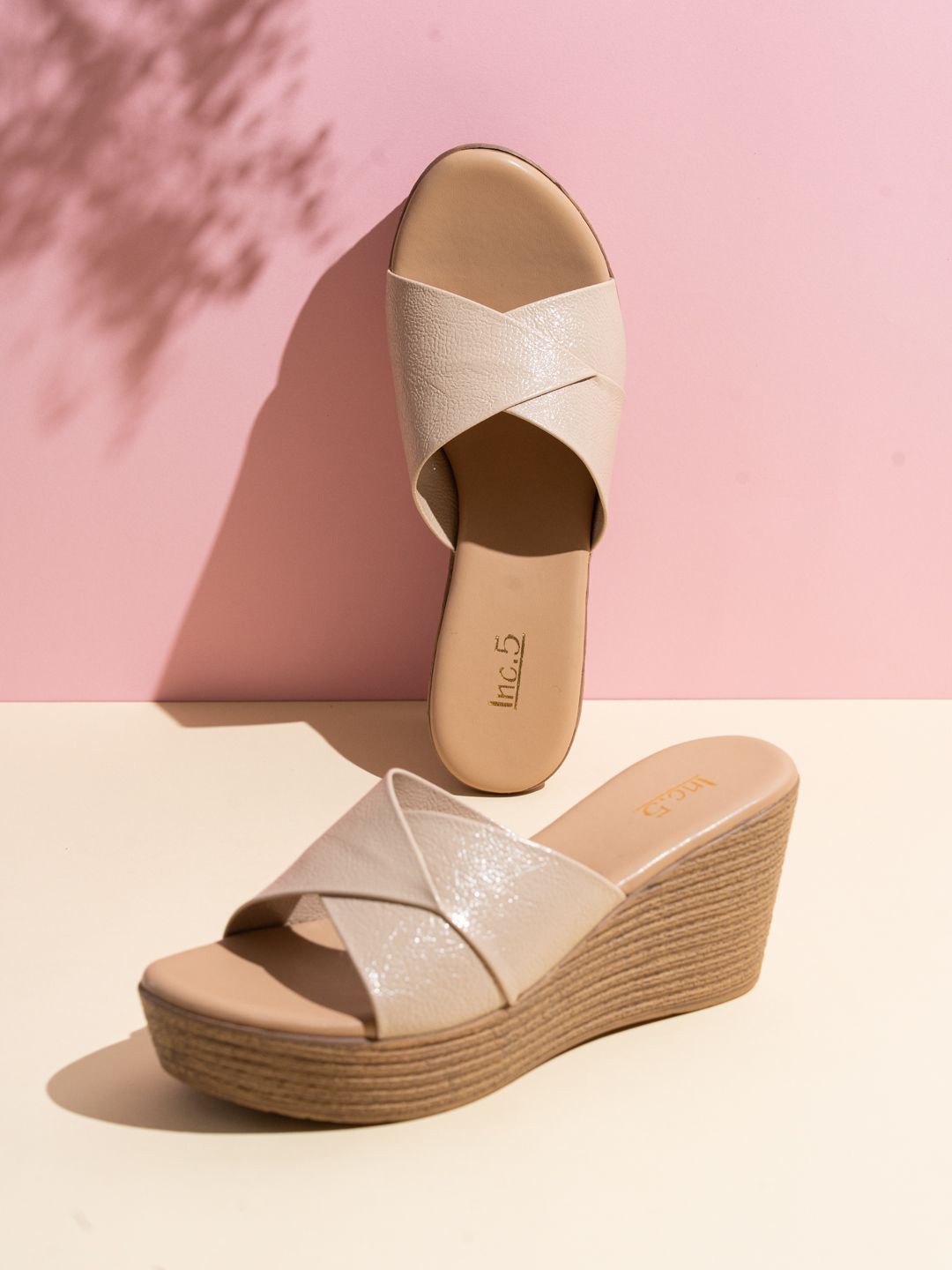 

Inc 5 Women Wedge Heel Sandals, Beige