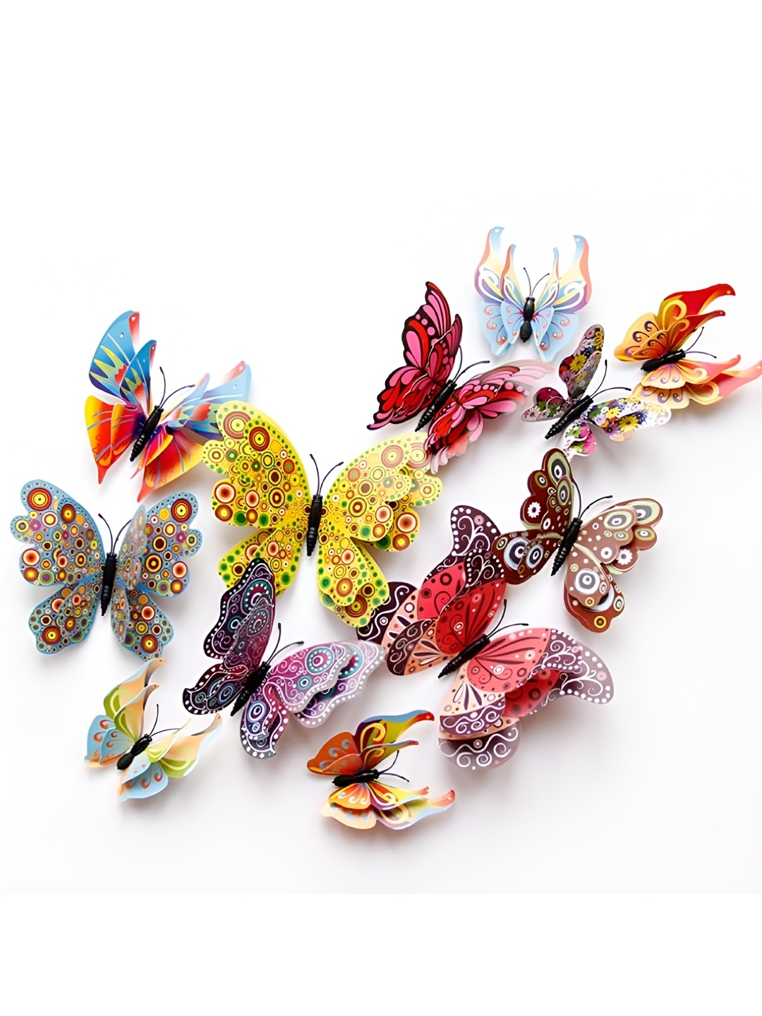 

Asian royal Yellow & Pink 12 Pieces Butterfly Wall Stickers