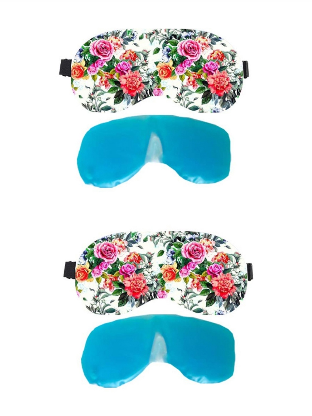 

Lushomes Pack Of 4 White Eye Mask & Gel Tube