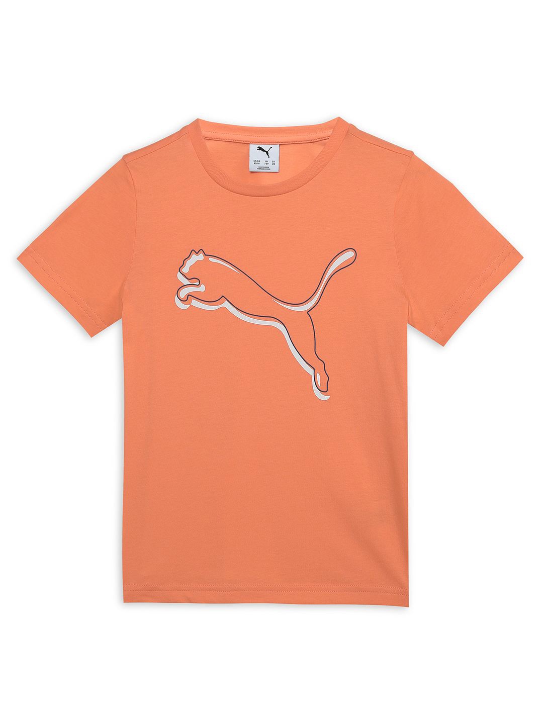 

Puma Boys Shaded Logo Youth Tee, Orange