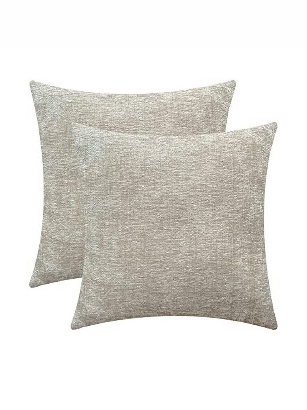 

Lushomes Set of 2 Cream-Coloured Square Cushion Covers