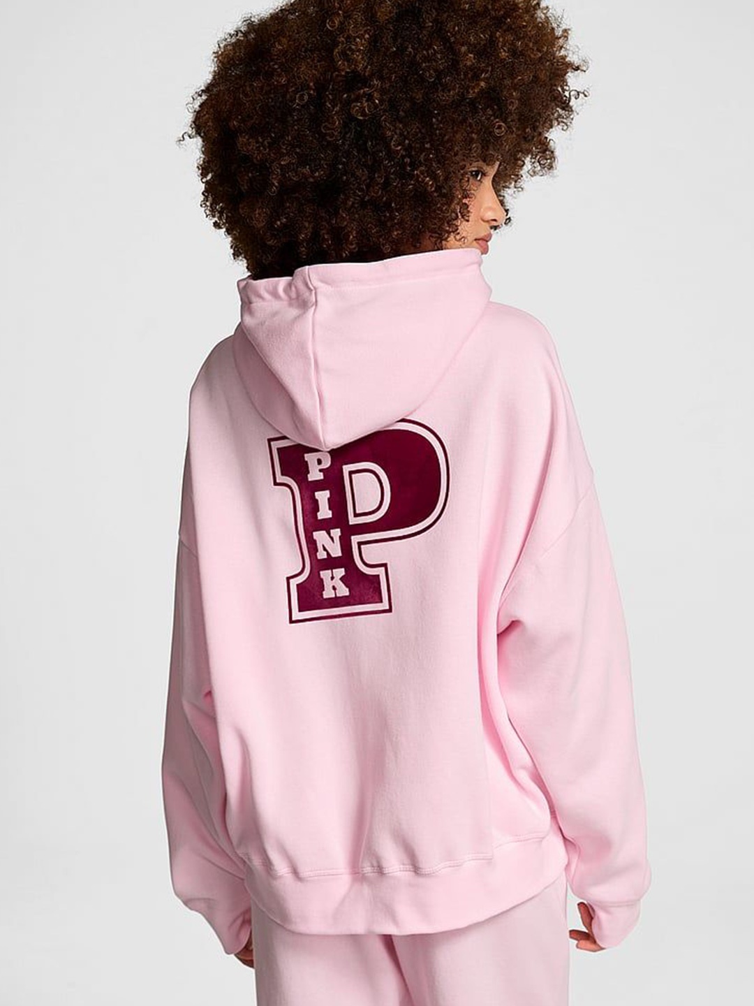 

Victoria's Secret Women Front-Open Sweatshirt, Pink