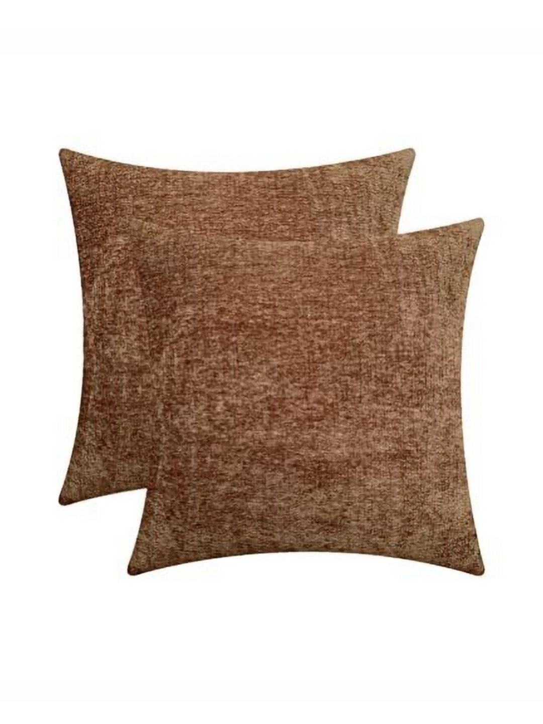 

Lushomes Brown Set of 2 Square Cushion Covers
