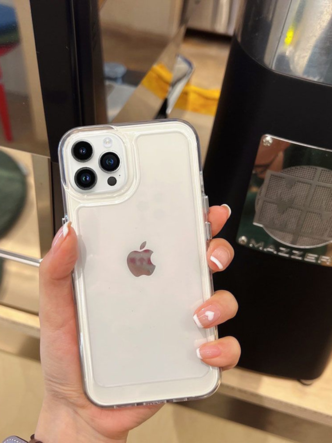 

Luxury Kase Solid Printed iPhone 11 Pro Max Back Case Mobile Accessories, Transparent