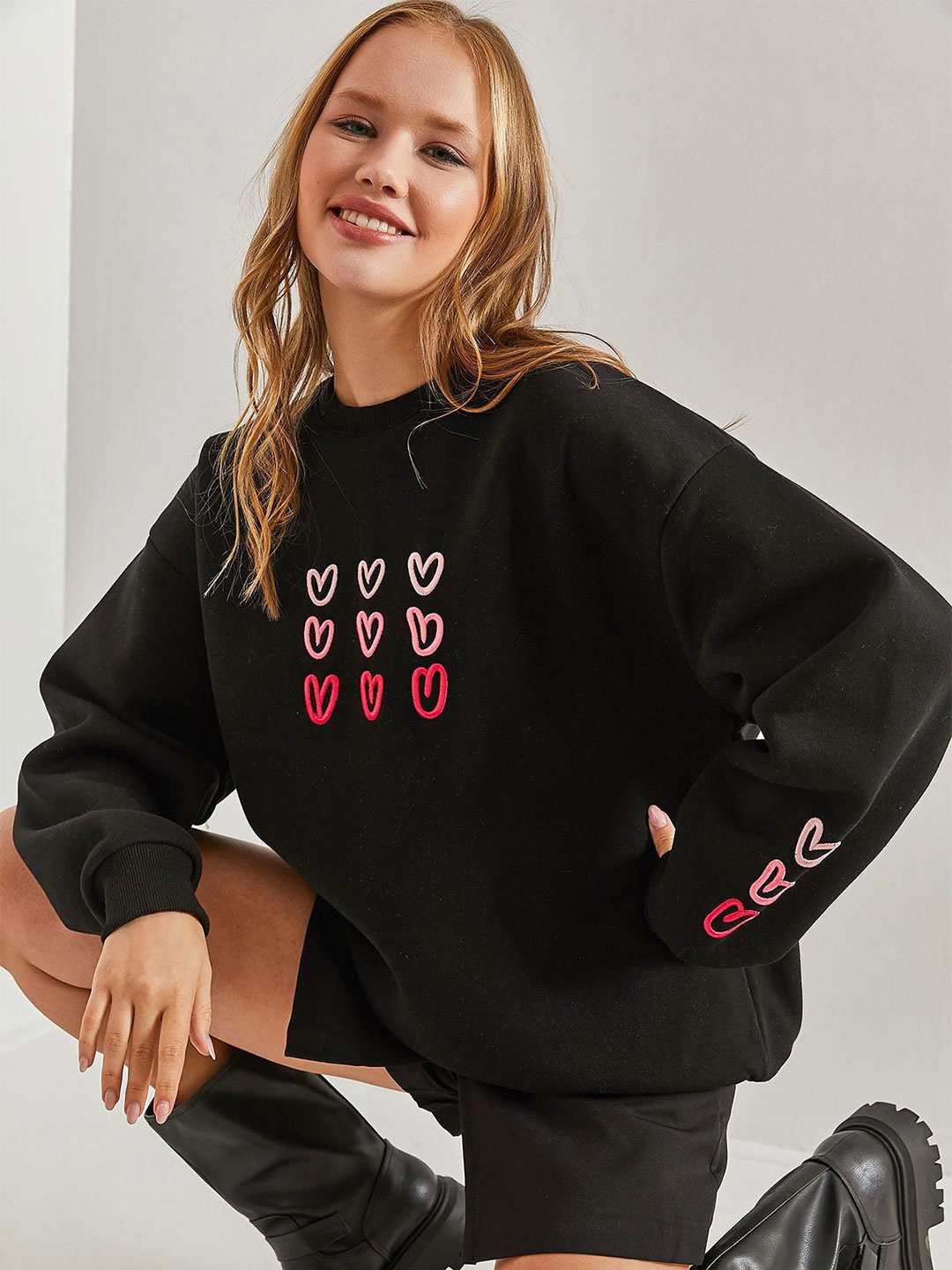 

Trendyol Women Printed Sweatshirt, Na
