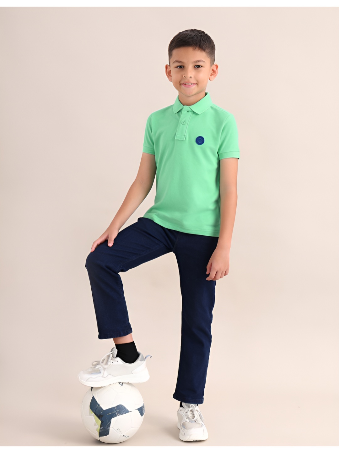 

U.S. Polo Assn. Kids Boys Brand Logo Polo Collar T-shirt, Green