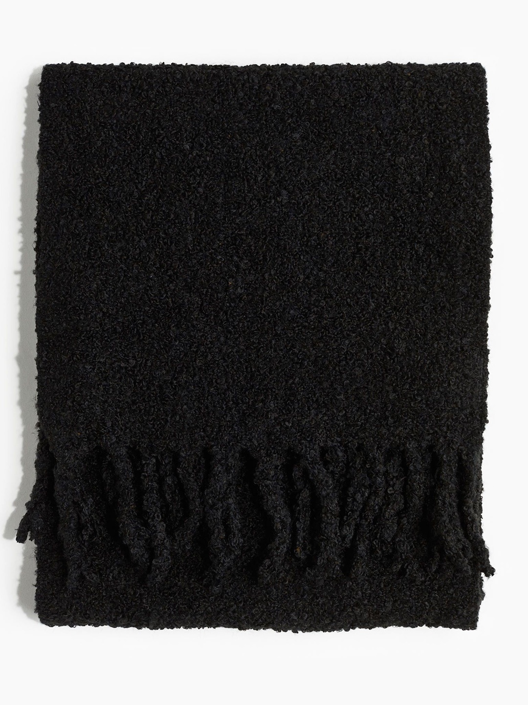 

H&M Men Knitted Scarf, Black