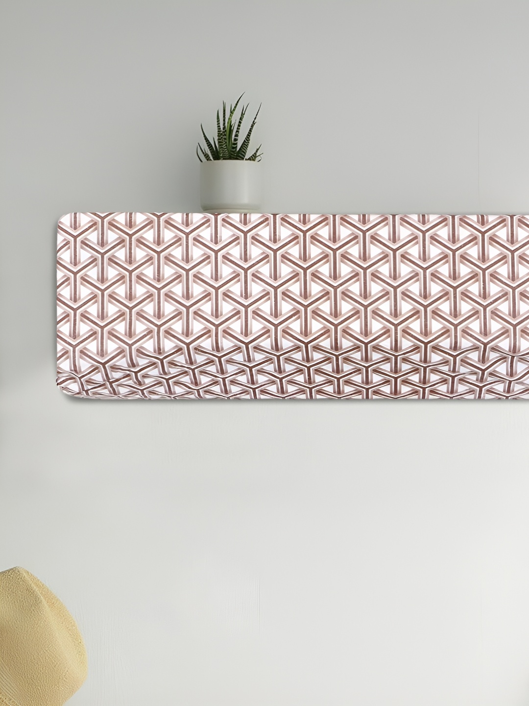 

Dakshya Industries White & Brown Printed Air Conditioner Cover