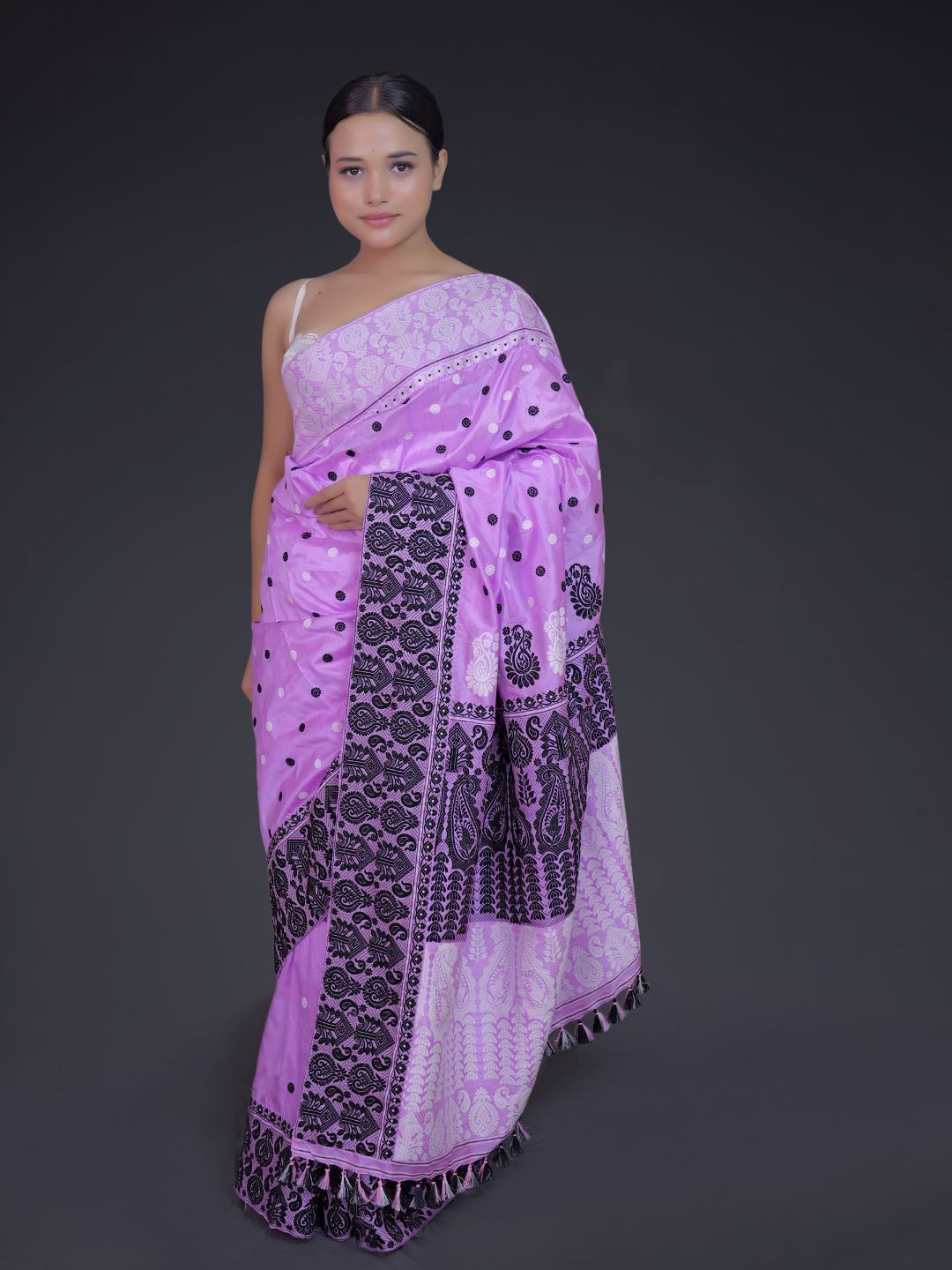 

Mayuri Silk Woven Design Pure Silk Saree, Purple