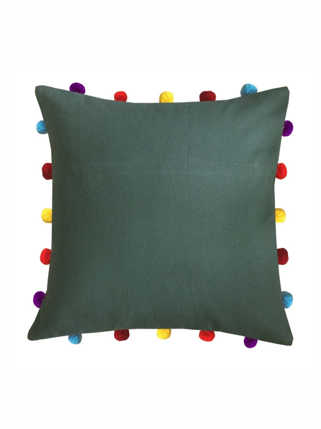 

Lushomes Olive Green & Yellow Set of 5 Square Cushion Covers