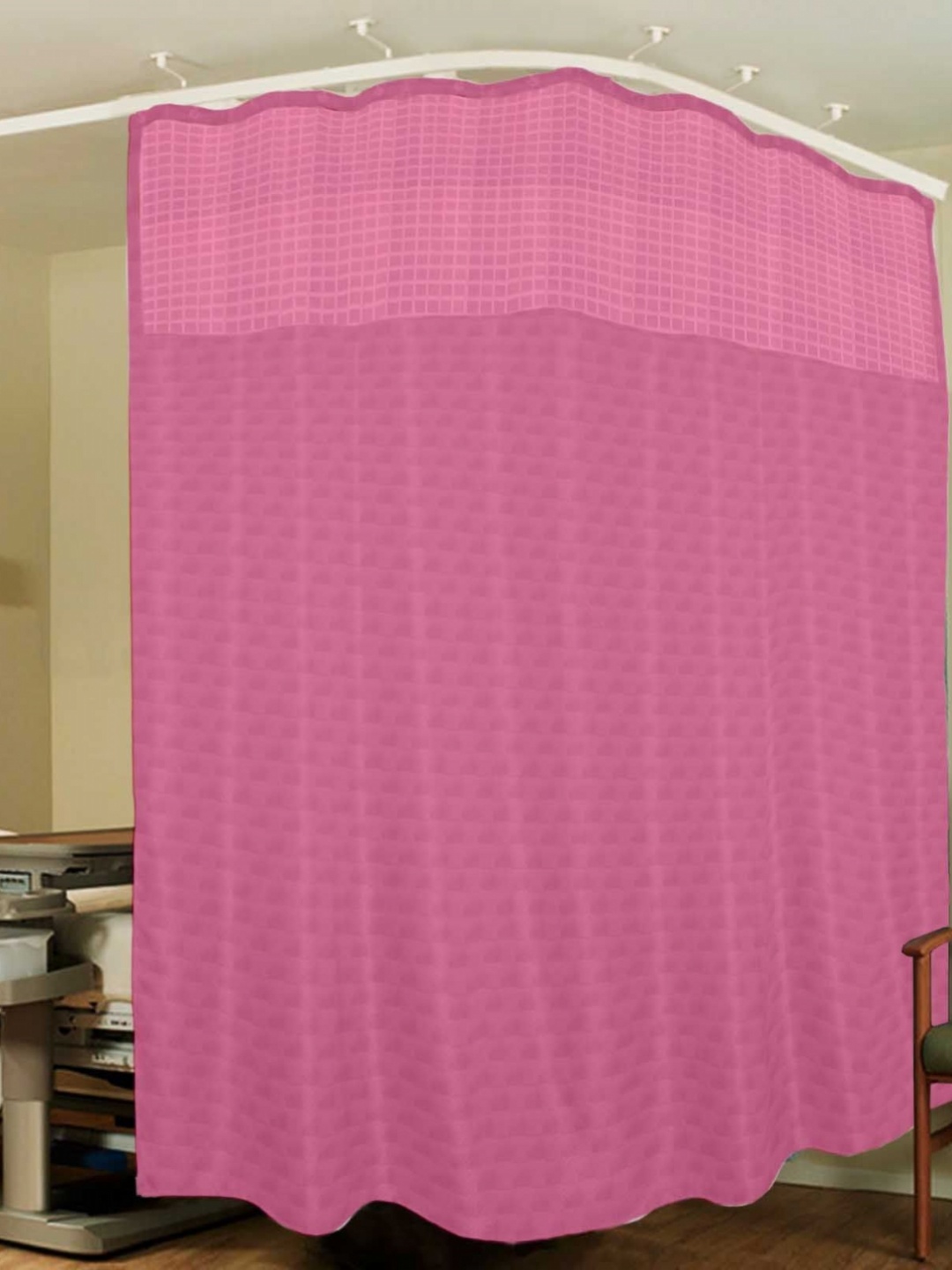 

Lushomes Pink Long Door Curtain