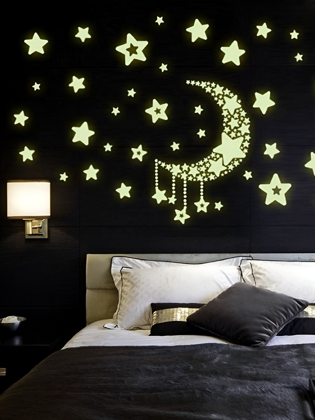 

Asian royal Black & Yellow Printed Water Proof Wall Sticker