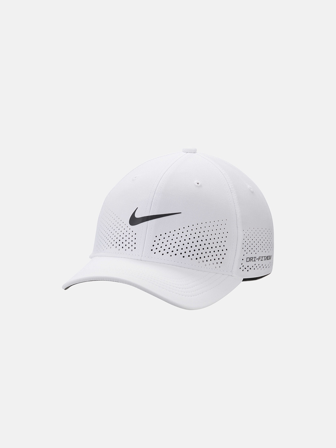 

Nike Unisex Dri-FIT ADV Rise Structured SwooshFlex Cap, White