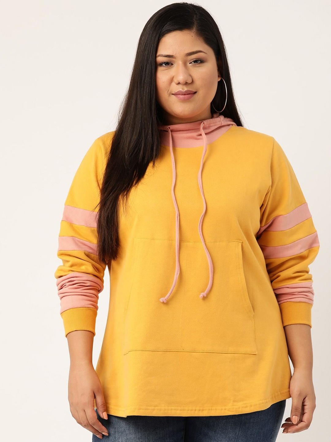 

theRebelinme Women Hooded Sweatshirt, Yellow