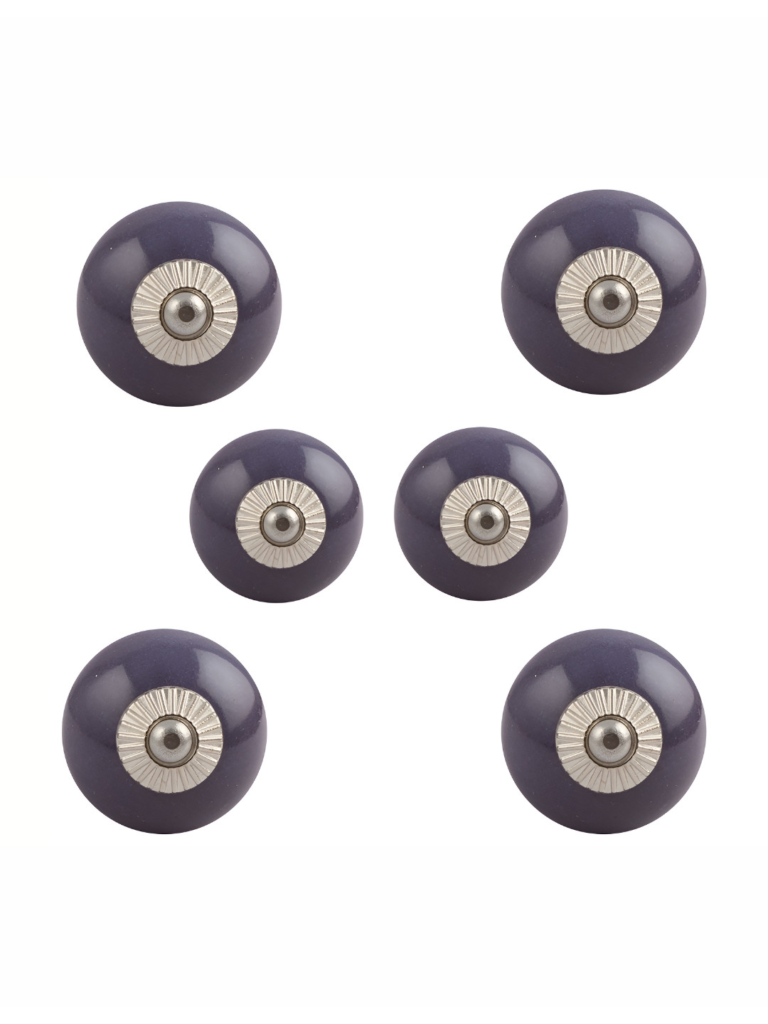 

Indianshelf Violet 6 Pieces Ceramic Round Knobs