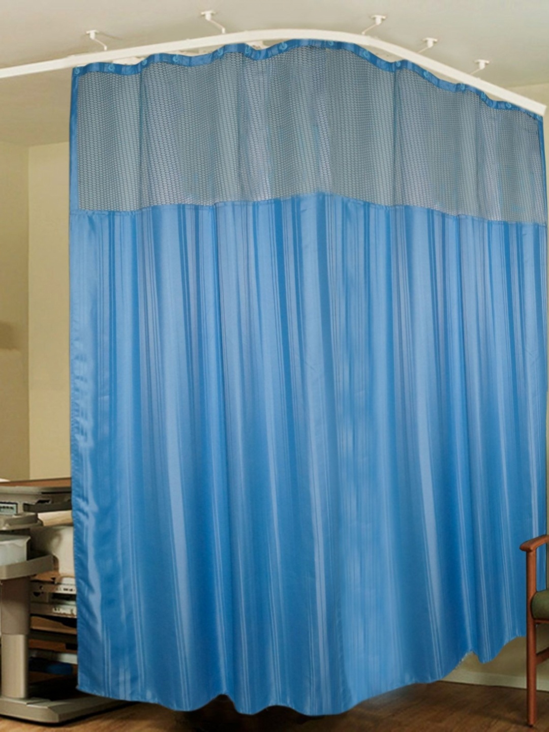 

Lushomes Blue Long Door Partition Curtains
