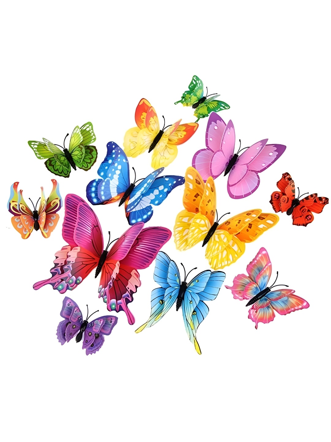 

Asian royal Yellow & Pink 12 Pieces Printed Water Proof Wall Sticker