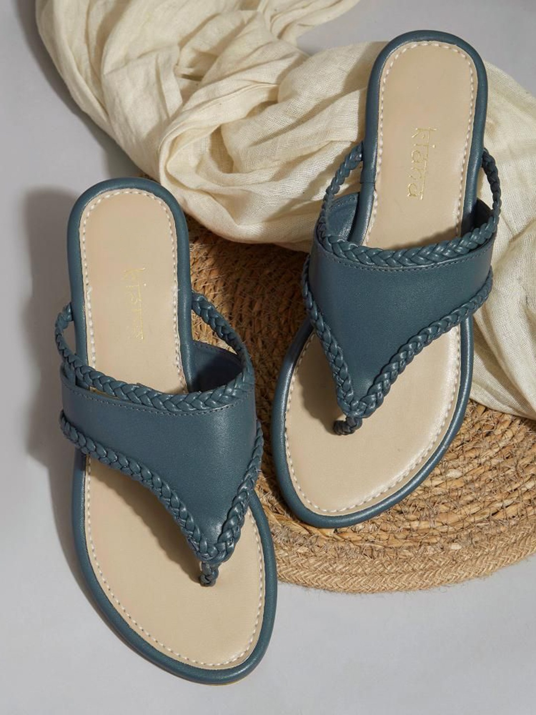 

Kiana House Of Fashion Women Open Toe Flats, Blue