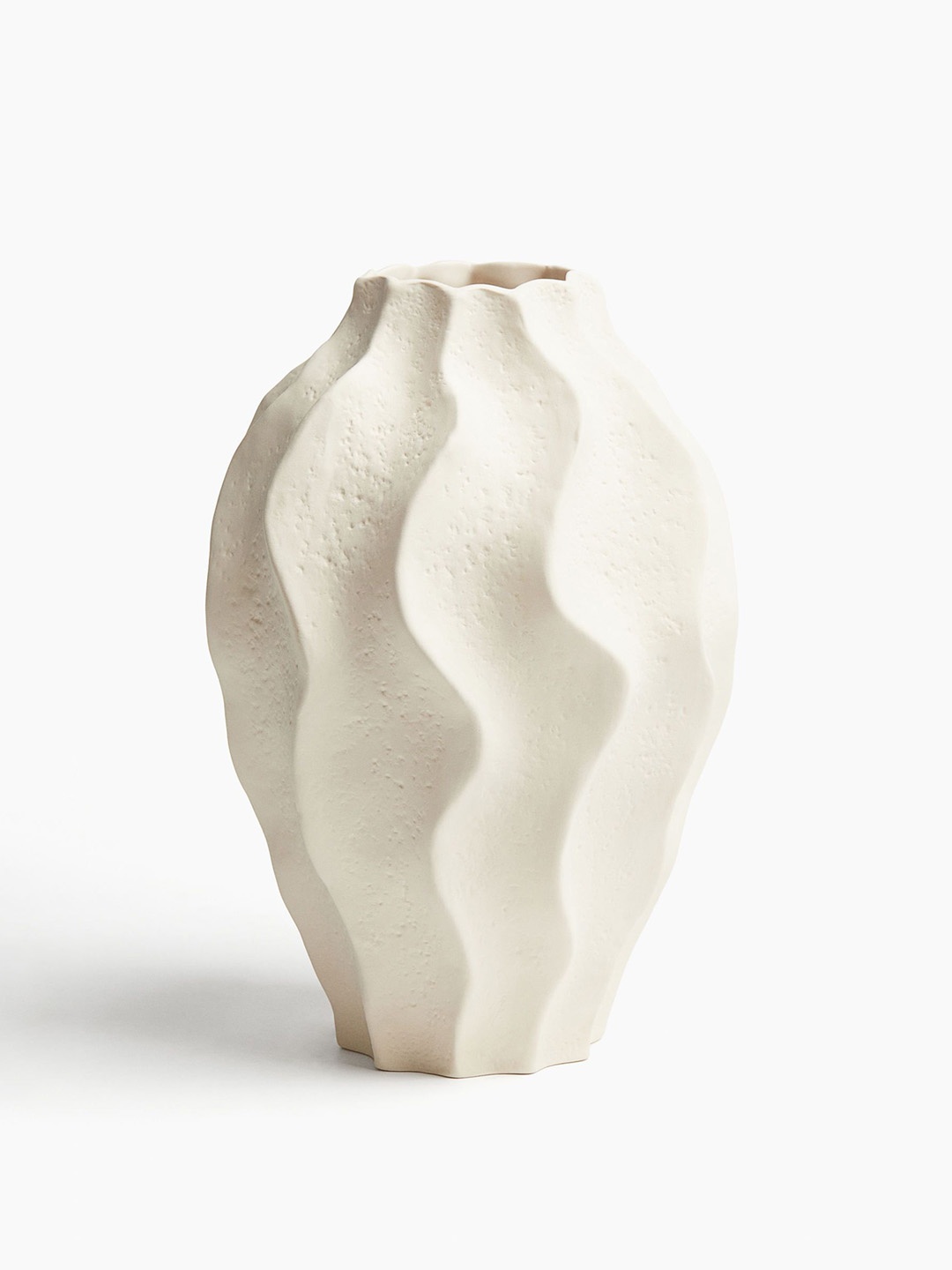 

H&M White Extra-Large Stoneware Vase