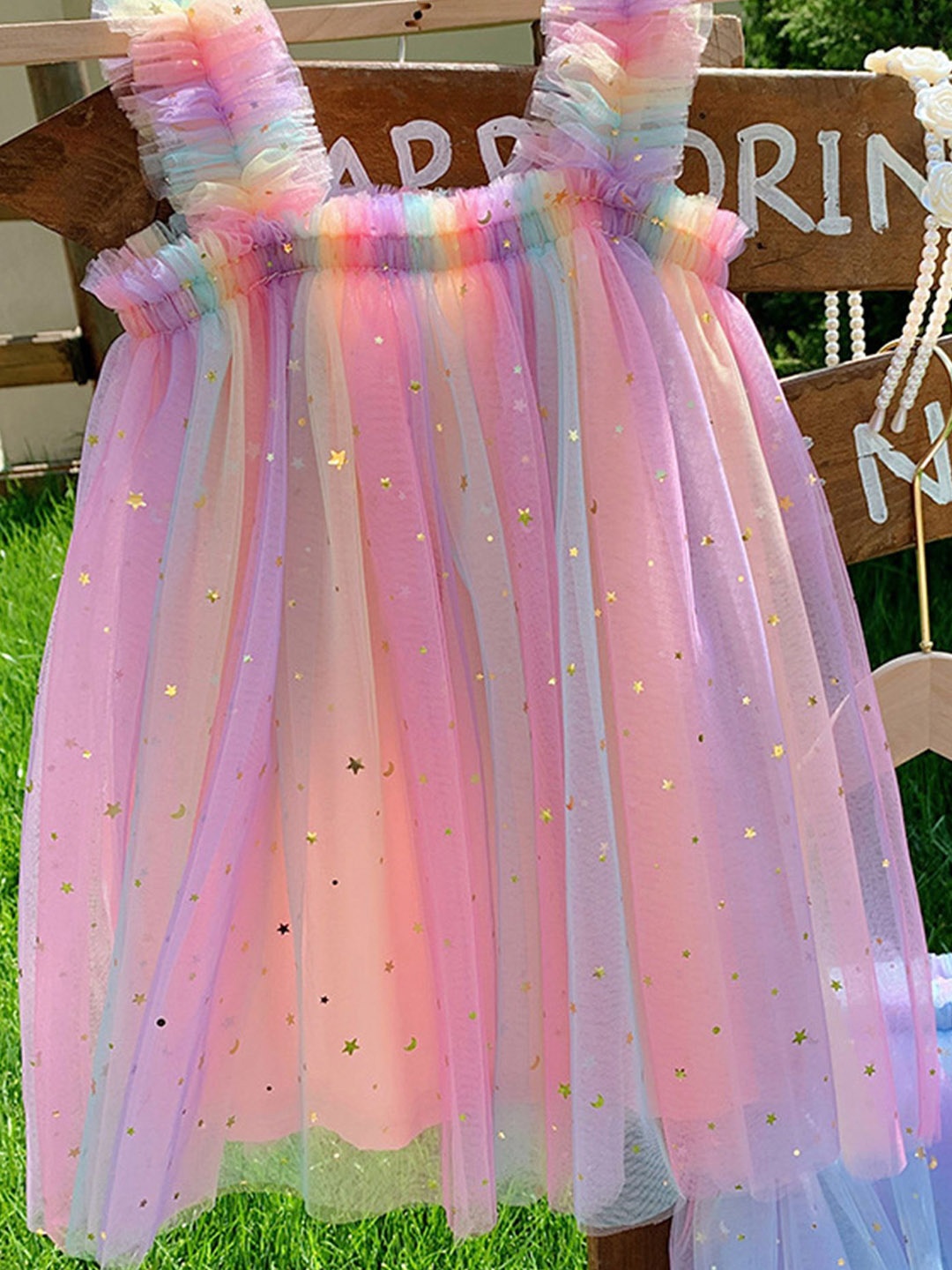 

LULU & SKY Girls Embellished A-Line Dress, Pink