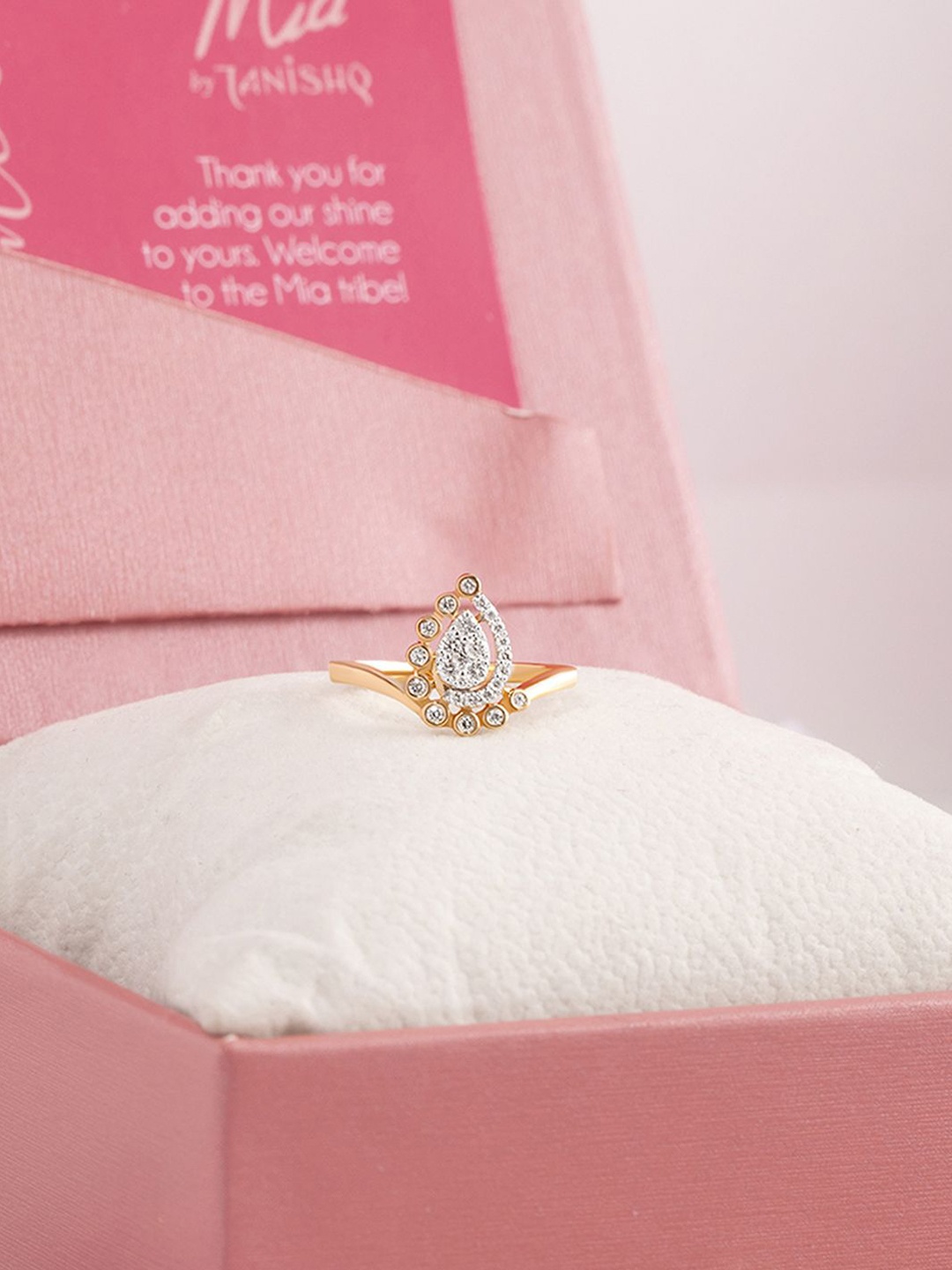 

Mia by Tanishq Women 14KT Finger Ring Gold 2.16 g, Yellow