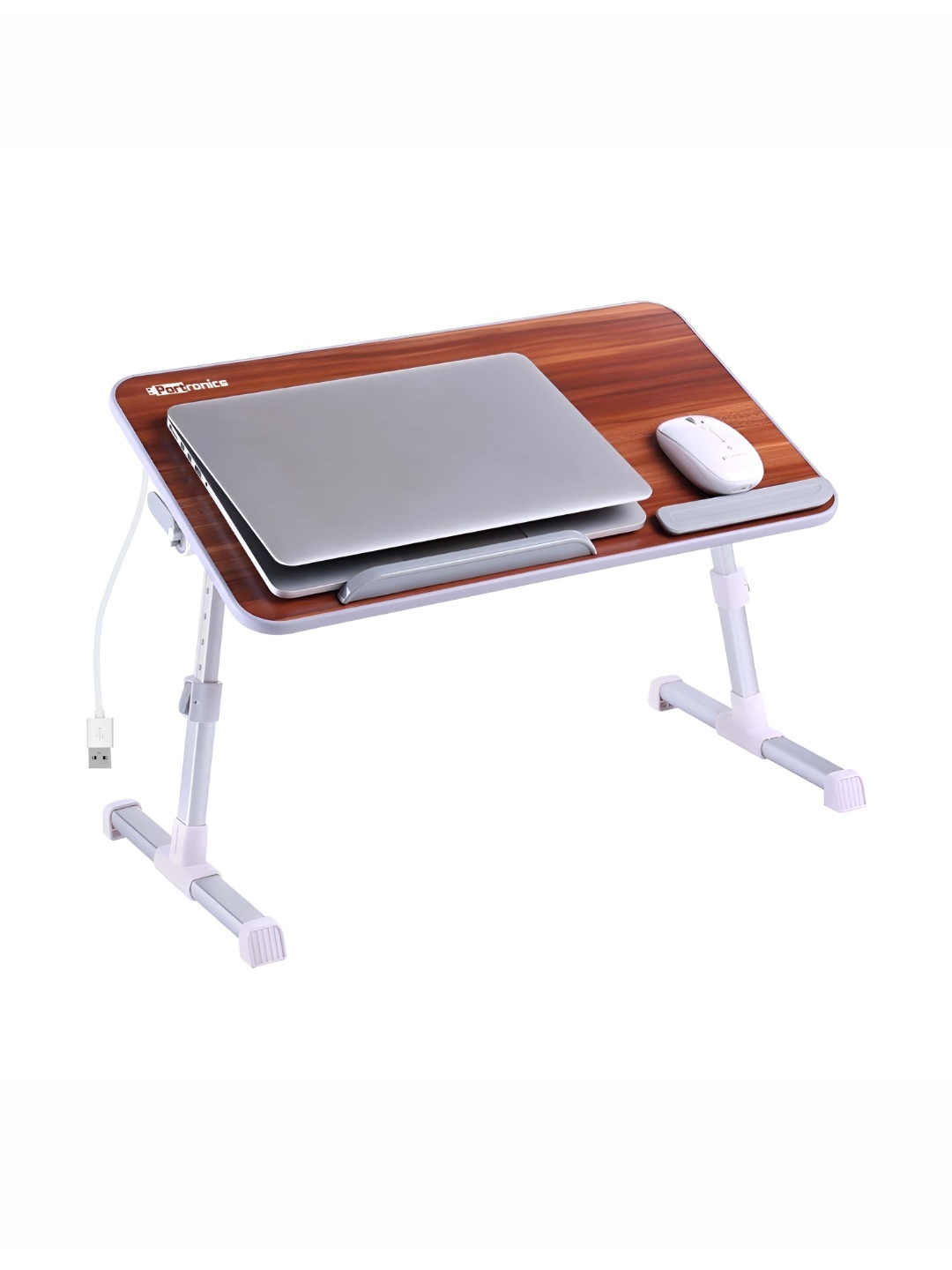 

Portronics Brown & White Foldable Laptop Table